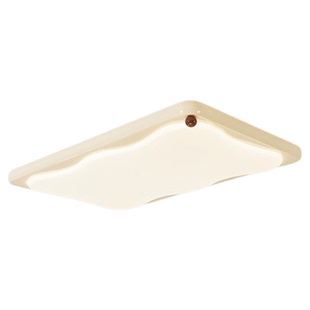 法式奶油风客厅吸顶灯长方形简约大气奶豆饼干全光谱护眼大厅主灯