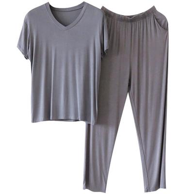 柔软冰凉男睡衣简约宽松莫代尔