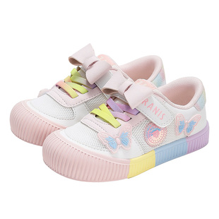 泰兰尼斯幼儿园鞋春款儿童室内外休闲板鞋女童舒适防滑运动鞋子