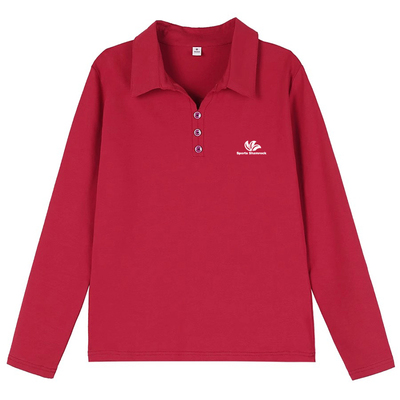 奥莱品牌大码纯棉长袖T恤女2025春秋新款打底POLO衫时尚翻领上衣t