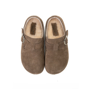 Chio2nd南风 5CM增高勃肯鞋女鞋冬2025新款加绒厚底毛绒爆款鞋子