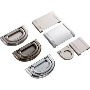 现代简约塌塌米抽屉隐形暗拉手明装橱柜免打孔暗柜超薄扁平装把手