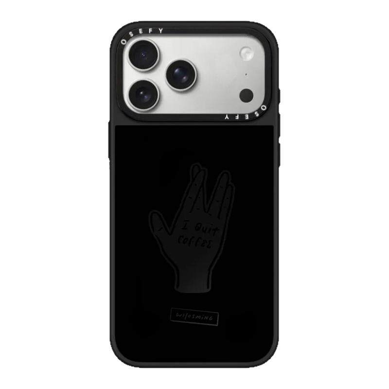 CASETiFiY王源同款我要戒咖啡适用苹果iPhone16pro/17ProMax/15plus手机壳创意明星同款18磁吸华强北平替男女