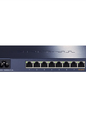 普联TP-LINK TL-SG2008 全千兆8口Web网管型交换机云管理 端口监控汇聚VLAN隔离带宽控制企业级网线分线器