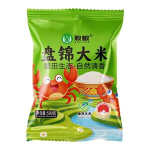鞍粮盘锦大米500g绿袋