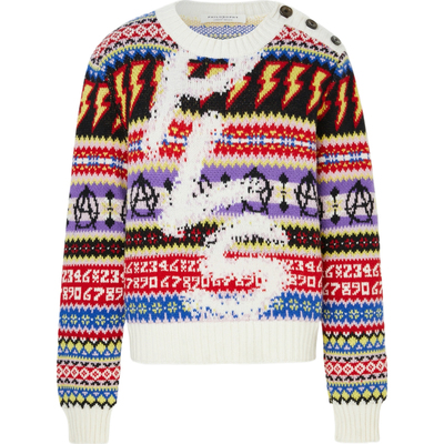 【折扣】Philosophy 女费尔岛杂色针织羊毛毛衣