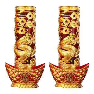 2026新年春节无烟水晶蜡烛过年家用供佛酥油灯长明灯拜神红色蜡烛