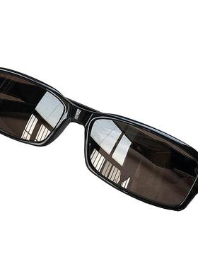 2026新款黑框天然水晶眼镜石头镜男款时尚太阳镜护目墨镜防紫外线