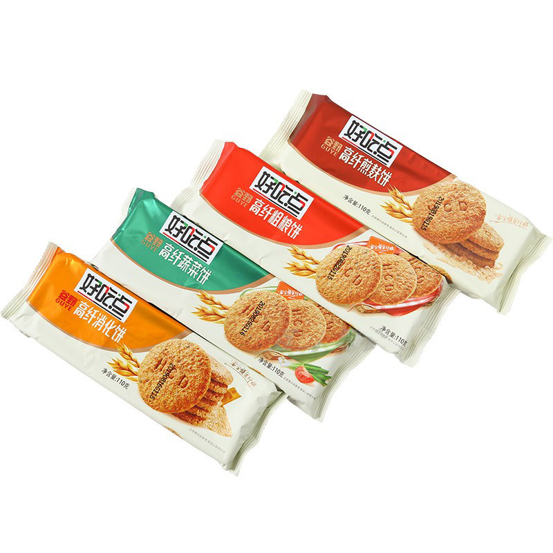 粗粮代餐蔬菜饼干好吃点谷野高纤