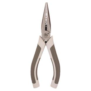 尖嘴钳电工专用大全多功能6寸7寸8寸钨钢带弹簧剥线加长尖头钳子