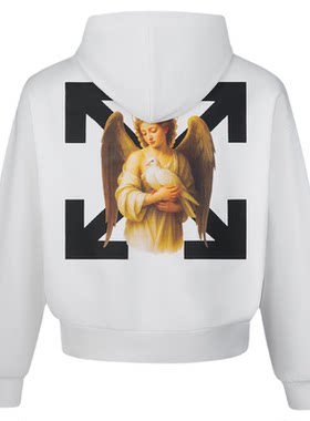 【明星同款】OFF-WHITE™ 情侣装新款宽松连帽卫衣连帽衫