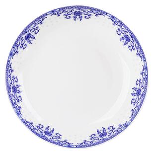 骨瓷釉下彩家用盘子餐具凉菜碟单个中式炒菜盘子深盘简约陶瓷骨碟