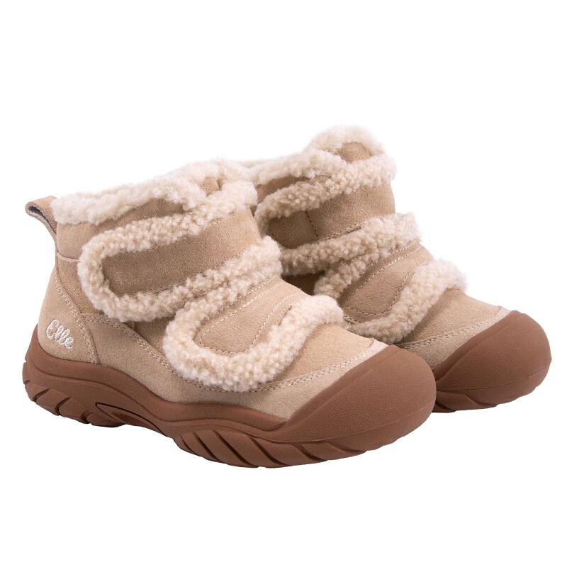 ELLEkids女童保暖二棉鞋雪地靴