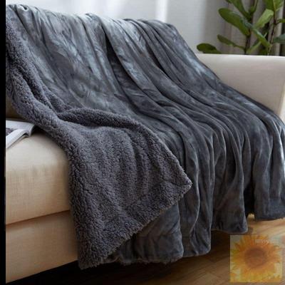 沙发上用的小毛毯看电视专用小被子毛茸茸毯子午睡客厅冬天盖腿厚