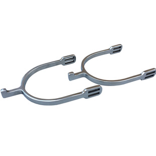 马术用品马刺 男式骑士装备英式不锈钢马刺马具赠马刺带