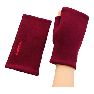 瑞迪卡欧秋冬新品女士德绒半露指加绒加厚写字触摸屏开车保暖手套