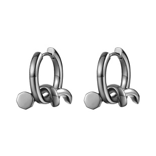 Since You钉子耳环男2025新款小众设计耳钉高级潮酷中性风耳饰女