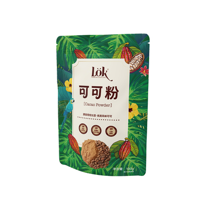 lok未碱化生可可粉进口COCO咖啡粉烘焙专用巧克力粉冲饮代餐100g