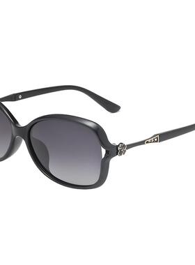 新款防紫外线开车优雅小框墨镜