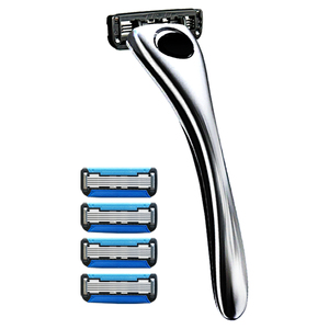 正品阿帕齐手动5层刀片剃须刀头