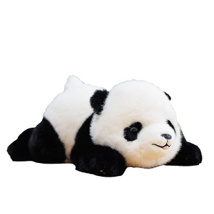 趴趴仿真大熊猫憨憨公仔毛绒玩具可爱女生睡觉抱枕成都纪念品礼物