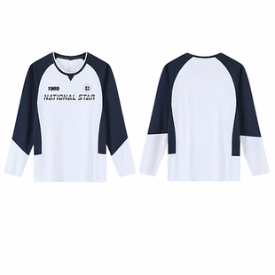 长袖羽毛球服男女圆领公开赛冬装文化衫t恤国星情侣运动长裤定制