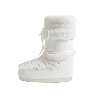 骄屿内增高雪地靴厚底冬季新款防滑加绒加厚中筒月亮毛毛靴