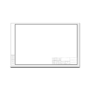 a2绘图纸a3a1工程制图有框加厚画图纸带框建筑设计二号图纸机械a4工图图纸带图框1号3号图纸设计专用2号图纸