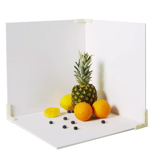 白色拍照背景板PVC摄影手办乐高模型咖啡背景板美食直播间ins风 造景高级感氛围装饰静物场景满月拍摄道具