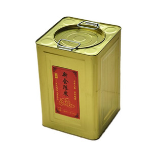 加厚茶叶单盖密封罐陈皮储存罐收纳储物箱家用防潮大容量马口铁桶