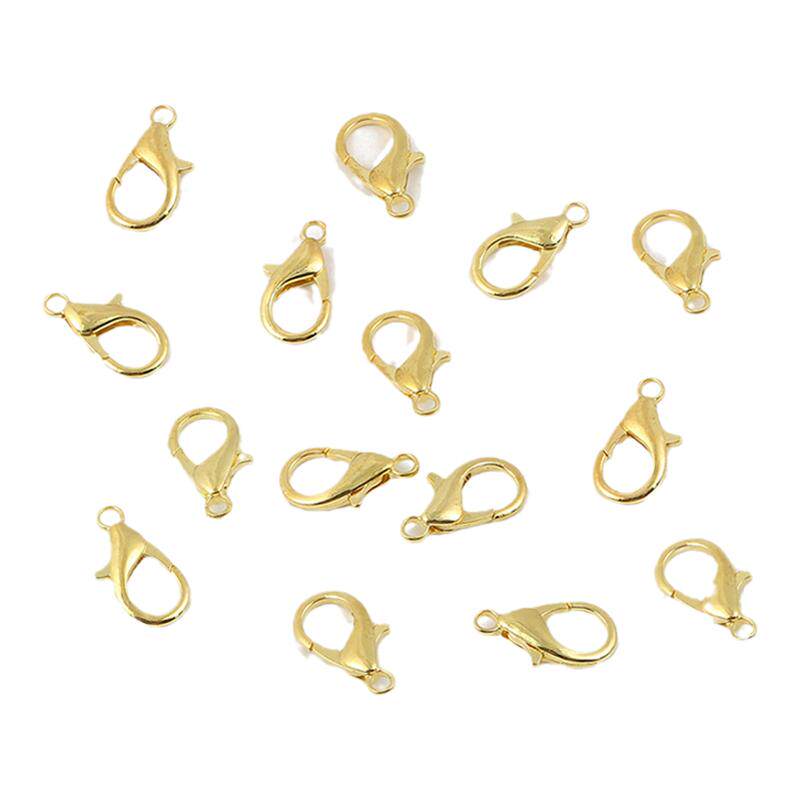 50个保色合金龙虾扣diy手工材料珍珠接头连接扣手链项链饰品配件