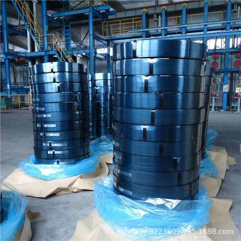 【烤蓝打包带】0.7*32发蓝烤漆打包带单盘复绕式高强捆扎带钢带