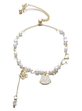 日韩精致手串猫咪串珠少女手链