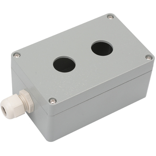 金属铸铝防水按钮盒孔径22端子开关盒 铝合金123456孔户外接线盒