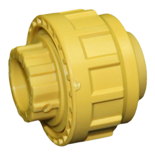 中财管道PPR咖喱色冷热水管全塑活接头两头塑料活接