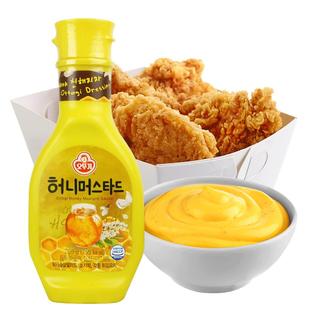 韩国进口不倒翁蜂蜜芥末酱韩式炸鸡蘸酱黄芥末酱料蛋黄虾球沙拉酱