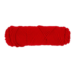 八股情人棉毛线围巾女秋冬新年织diy红色手工编织8股牛奶棉毛线团