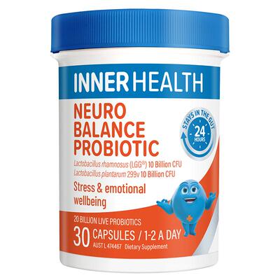 澳洲innerhealth情绪解压提神舒压青少年学生集中注意益生菌胶囊