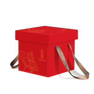 正方形礼品盒通用包装盒空盒食品零食杂粮礼盒空盒过年烫金盒子