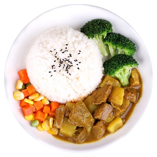 米小福咖喱牛肉230g常温料理包预制菜半成品商用外卖盖浇饭速食菜