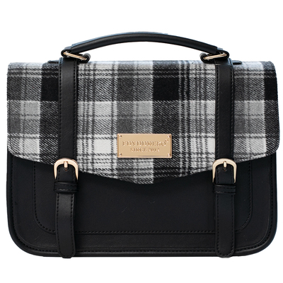 原创英伦风格纹斜挎痛包