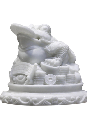 汉白玉小狮子茶宠可爱招财狮茶台茶盘茶席摆饰厅玄关办公室装饰品