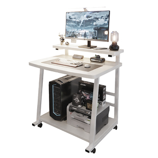 小型电脑桌台式家用学生书桌小户型卧室床边桌子可移动简易工作台