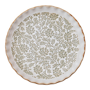 YE HOME 高颜值陶瓷浅盘甜品盘菜盘圆形餐盘早餐盘家用餐具沙拉盘