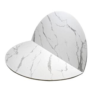 家用折叠圆桌面简易收纳餐台酒店餐桌饭板对折圆形大桌面免安装