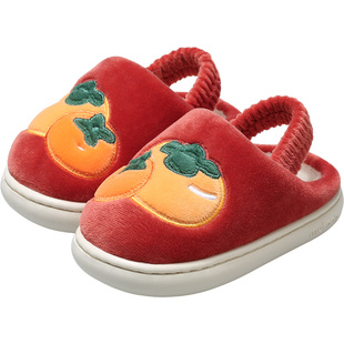 牧童儿童棉拖鞋冬季新款卡通软底女童室内拖鞋加绒保暖男童家居鞋
