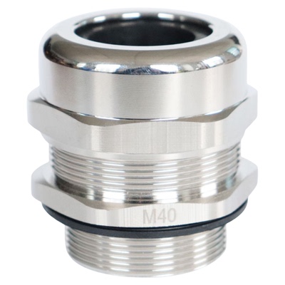 蓝江防爆黄铜镀镍格兰头接头