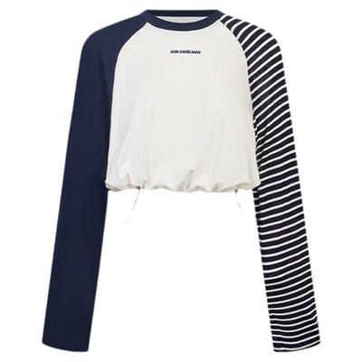 ANN ANDELMAN  秋冬新款女士不规对称薄针织T恤衫银泰百货 301286