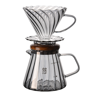 Obod手冲咖啡套装V60滤杯家用手磨咖啡过滤器漏斗分享壶玻璃滤杯