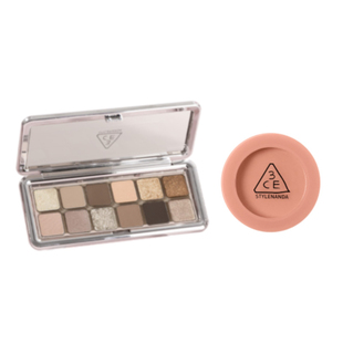 【李佳琦直播间】3CE12色眼影腮红套装水泥盘裸粉杏粉盘彩妆NH*